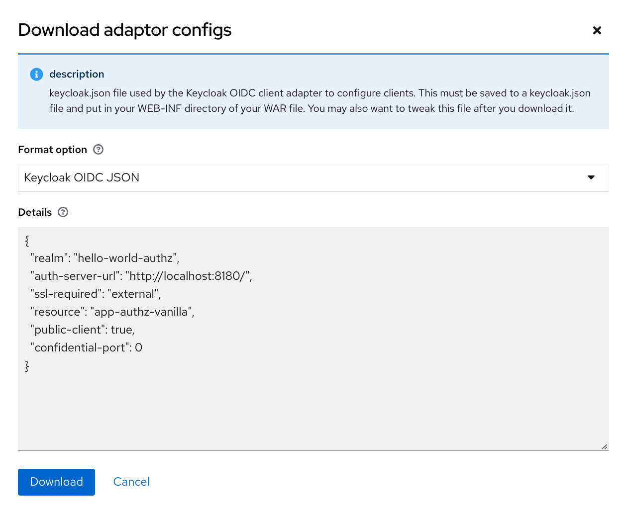 Adapter configuration