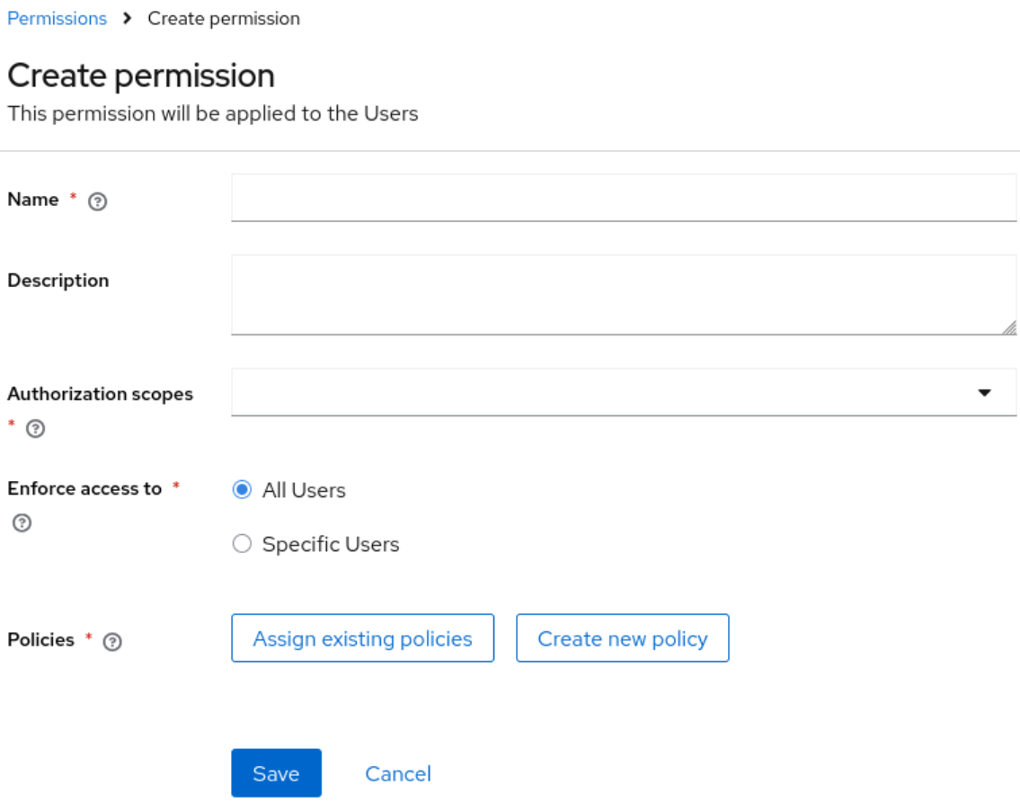 Creating a permission