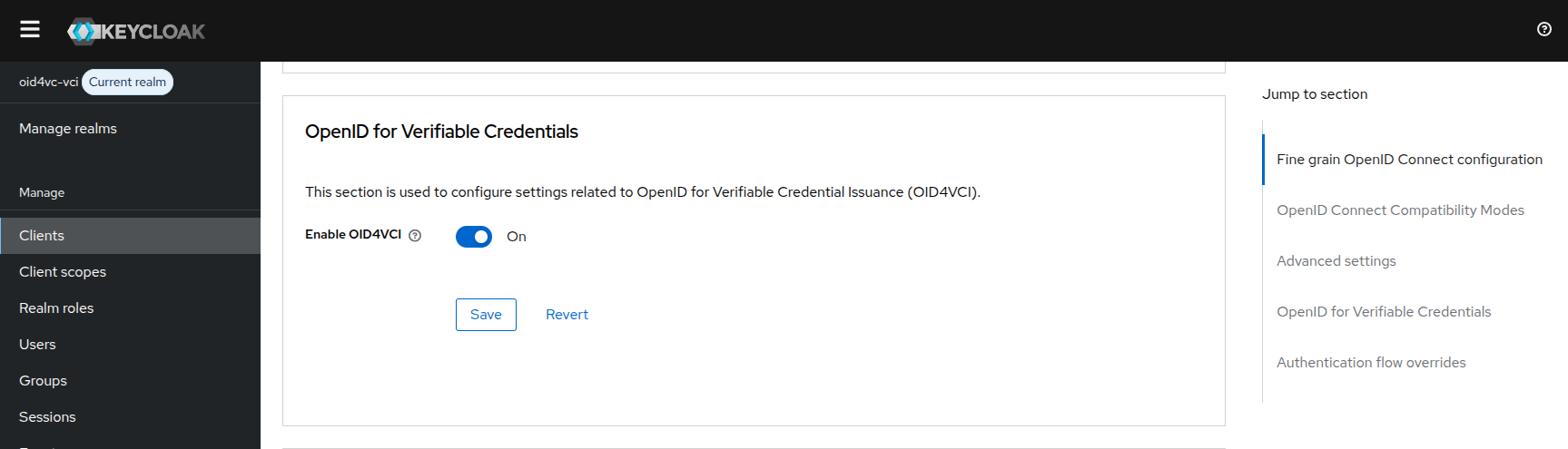 Enabling OID4VCI for the client