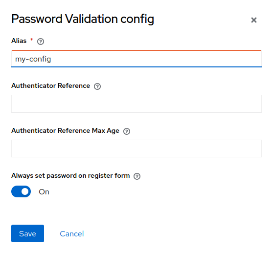 registration always set password on register form config