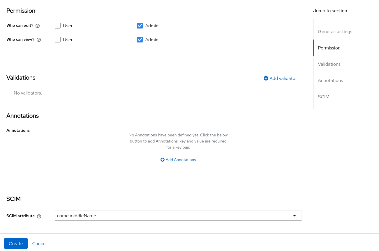 Configuring a SCIM attribute mapping