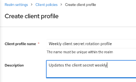 Create Client Profile