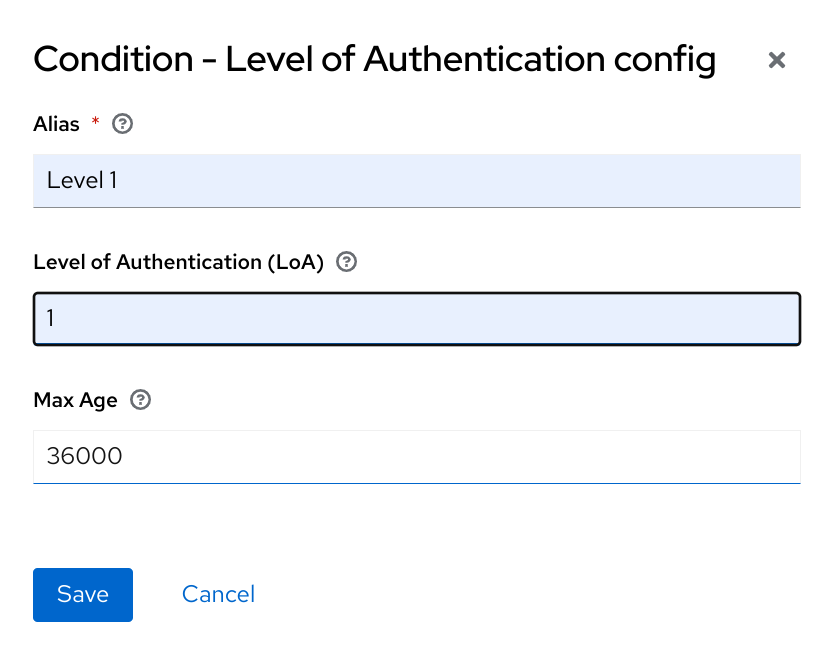 Authentication step up condition 1