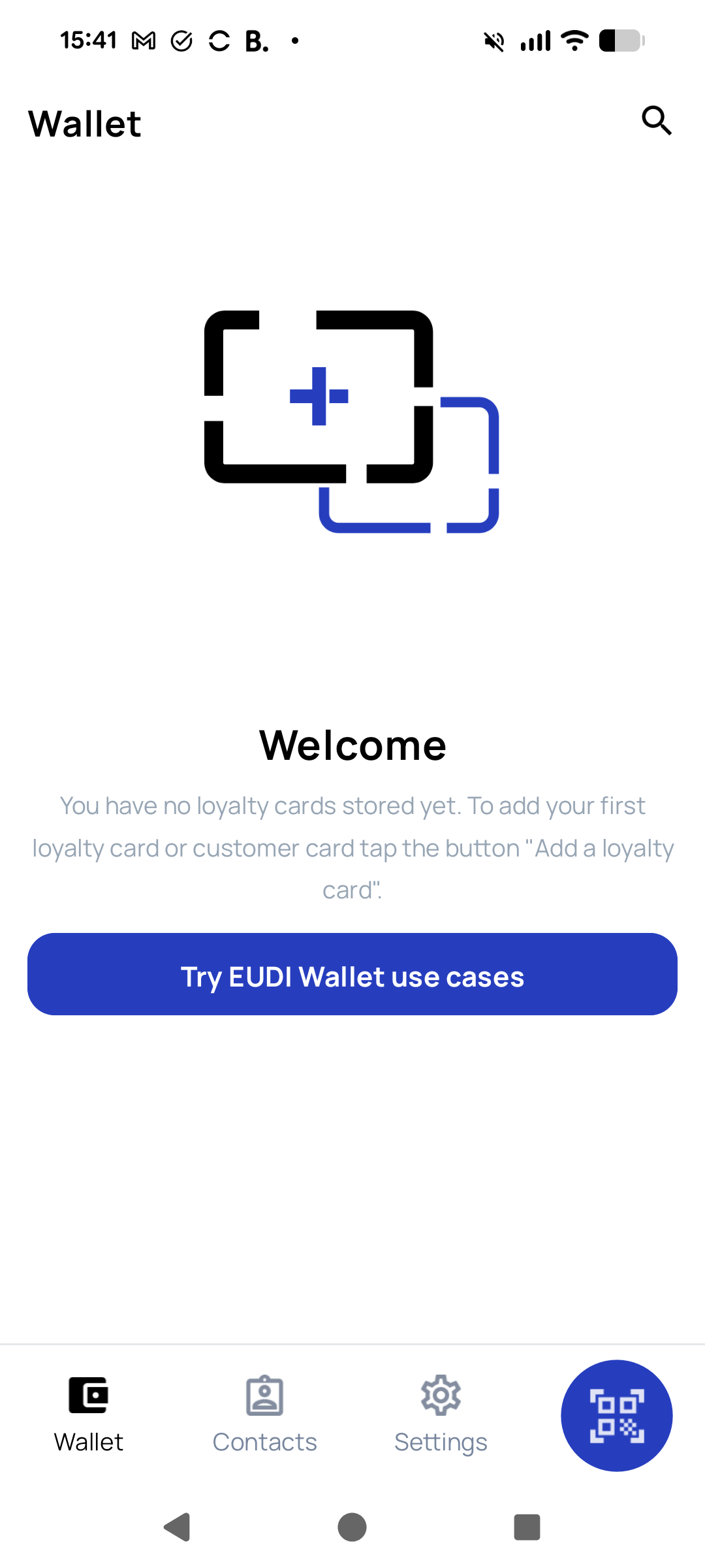 Lissi wallet welcome screen