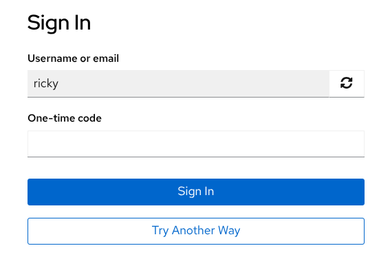 Login page OTP