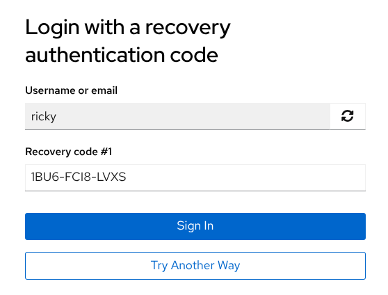 Login page OTP
